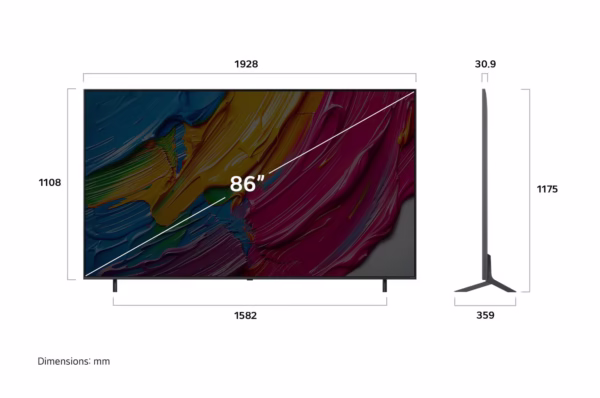 ทีวี 86" LG QNED AI QNED80 4K Smart TV 2025 รุ่น 86QNED80ASA - Image 4