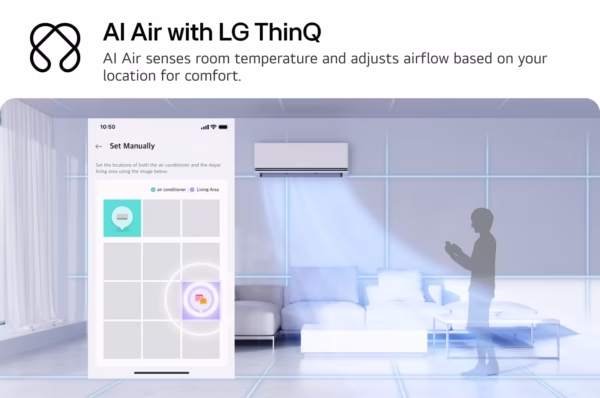 แอร์อินเวอร์เตอร์ 22,000 BTU LG DUALCOOL AI Air รุ่น SCQ - Image 4