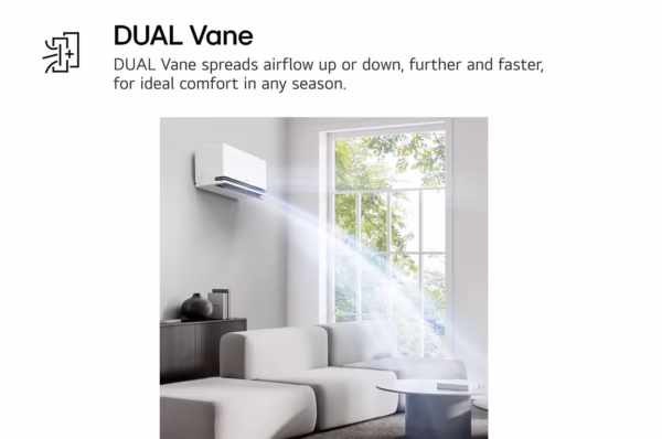 แอร์อินเวอร์เตอร์ 9,200 BTU LG DUALCOOL AI Air รุ่น SEQ - Image 5