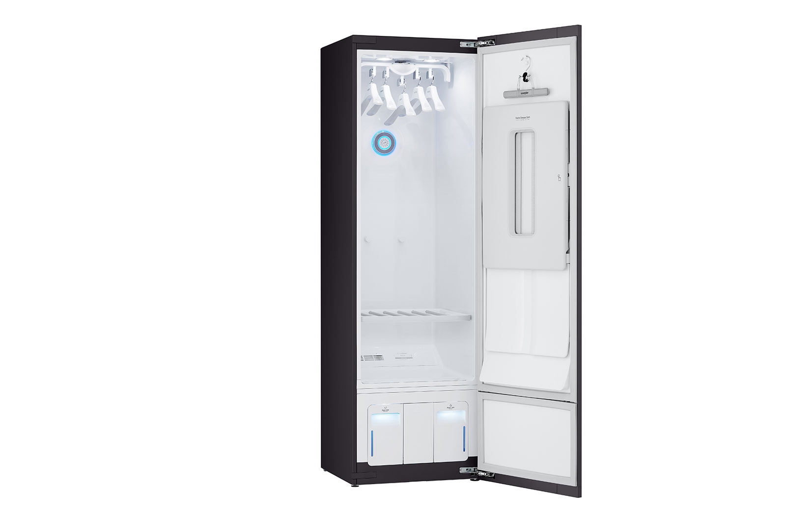 ตู้ถนอมผ้า LG Styler S5GOC (5 Garment Styler) ความจุ 5 ชุด ผสมผสานเทคโนโลยีดูแลเสื้อผ้าแบบครบวงจร ทั้งการลดกลิ่นอับ ลดรอยยับ ฆ่าเชื้อ และเชื่อมต่อไฟล์ควบคุมผ่านแอป ThinQ ด้วยดีไซน์เรียบหรูโมเดิร์น - Image 4